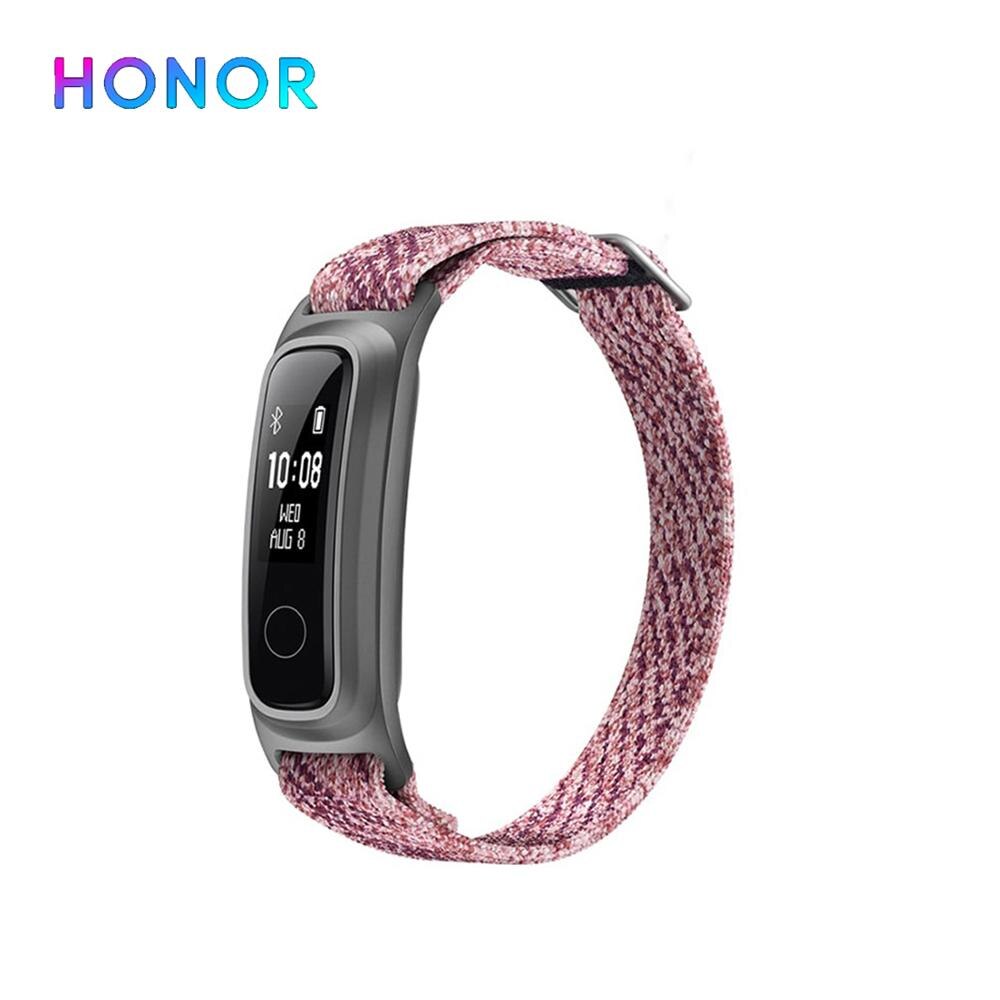 Huawei honor band 5 basketversion smart löpning original vägledningsdata sömnmonitor vattentät smart sportarmband: Rosa