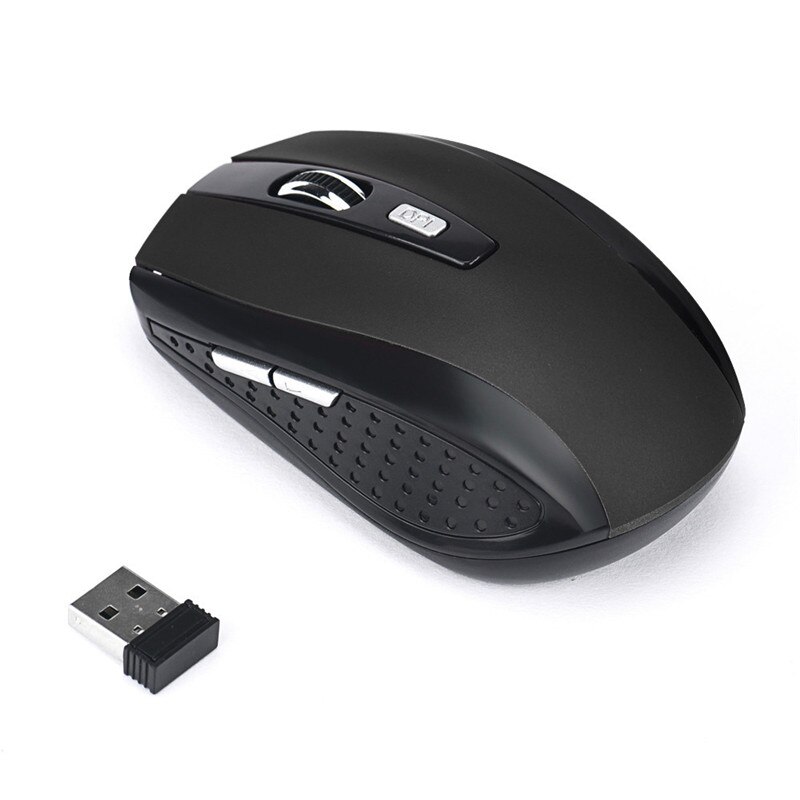 2.4GHz 2000 DPI Wireless Optical Mouse Gamer Nuovo Senza Fili del Gioco Mouse Con Ricevitore USB Mouse Per Il PC Computer Portatili di Gioco: Black