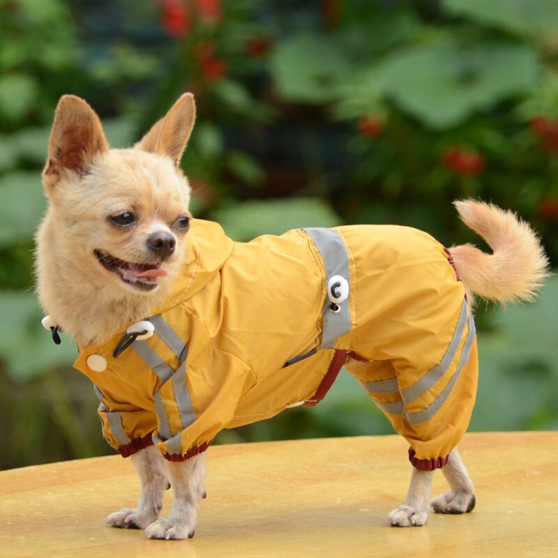 Imperméable chien manteau De pluie imperméable vêtements Chubasquero Perro animal Capa De Chuva Jas Hujan ours en peluche Ropa Regenjas animaux combinaison