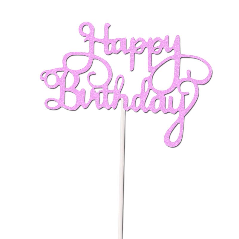 Happy Birthday Cake Topper Acrylic Letter Cake Toppers Party Supplies Happy Birthday Black Cake Decorations DIY: 04