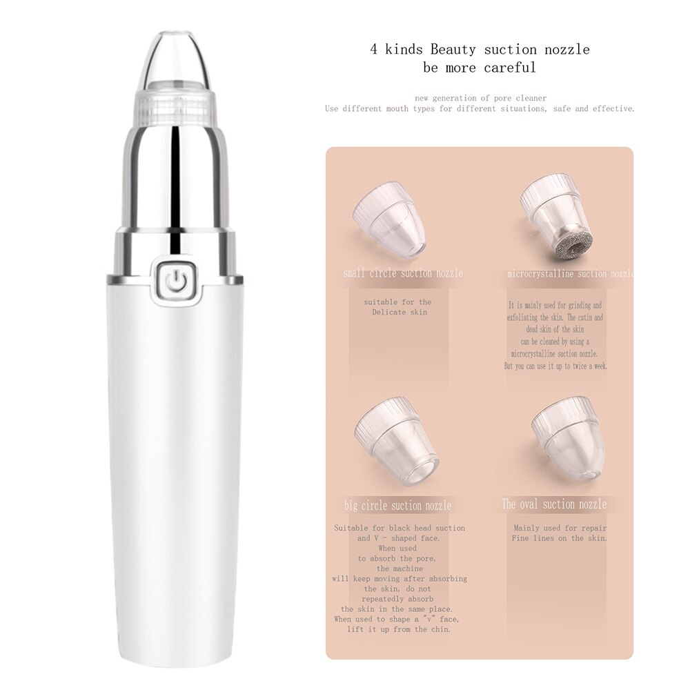 Blackhead Remover Face Pore Vacuum Suction Acne Pore Cleaner Pimple Removal Vacuum Suction Facial Skin Care Tools Beauty Machine