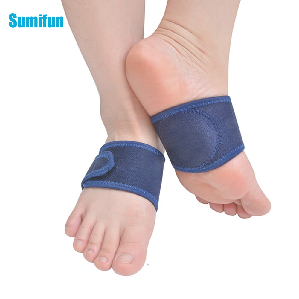 2Pcs Flat Foot Correction Protector Flat Orthotic Plantar Fasciitis Arch Support Gel Cushions Pad Heel Wrap Care Insoles Z57501