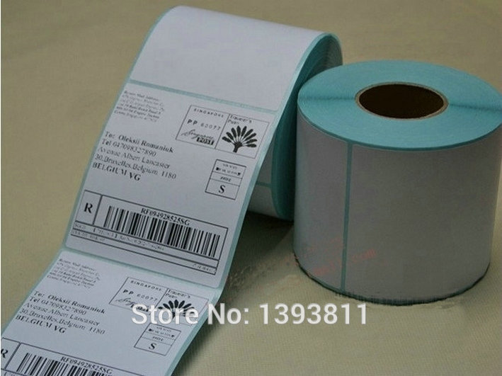 Sticker 76*102 mm Thermal Label 300 Pcs/Roll 3*4inch Sticker For Label ,Carton Label,Logistics Label Direct Print