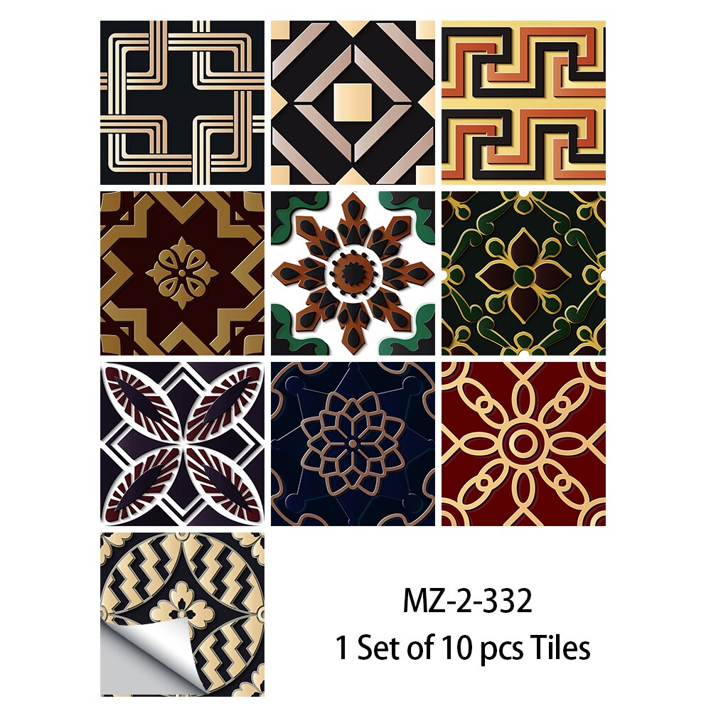 thumbnail image 2 of DriveMax 10-Pack Self-Adhesive Wall Tiles – 60x30cm Peel & Stick, Waterproof, Marble Effect, For Kitchen & Bathroom (1.8m²) 2 of 10