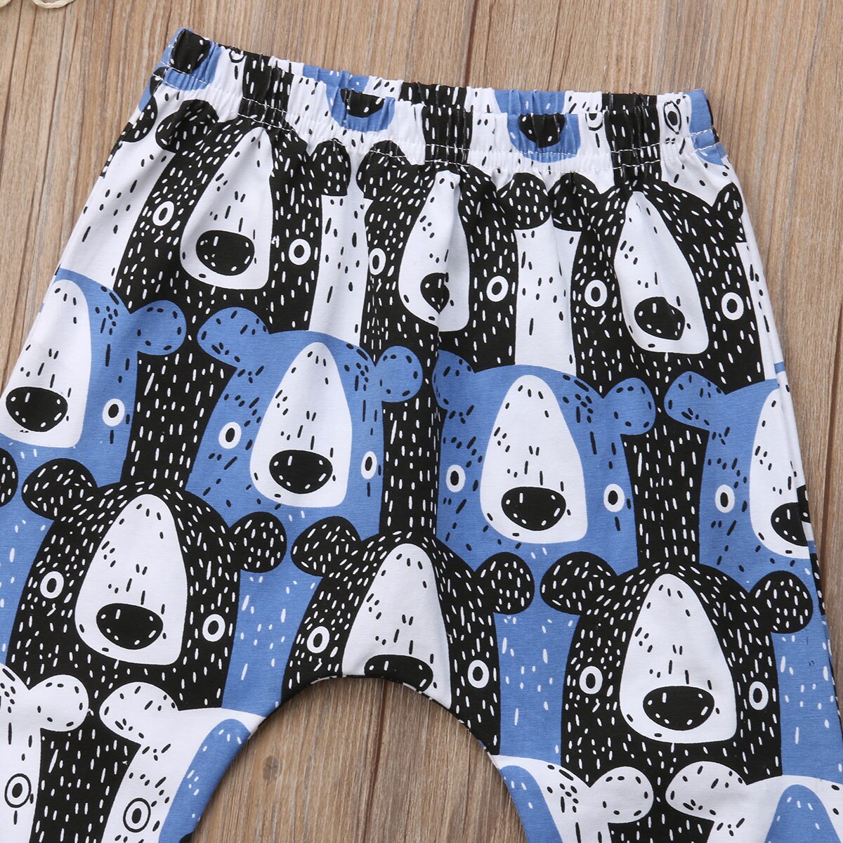 0-3T Kids Baby Boys Girls Bear Animals Bottoms Harem PP Leggings Pants Trousers