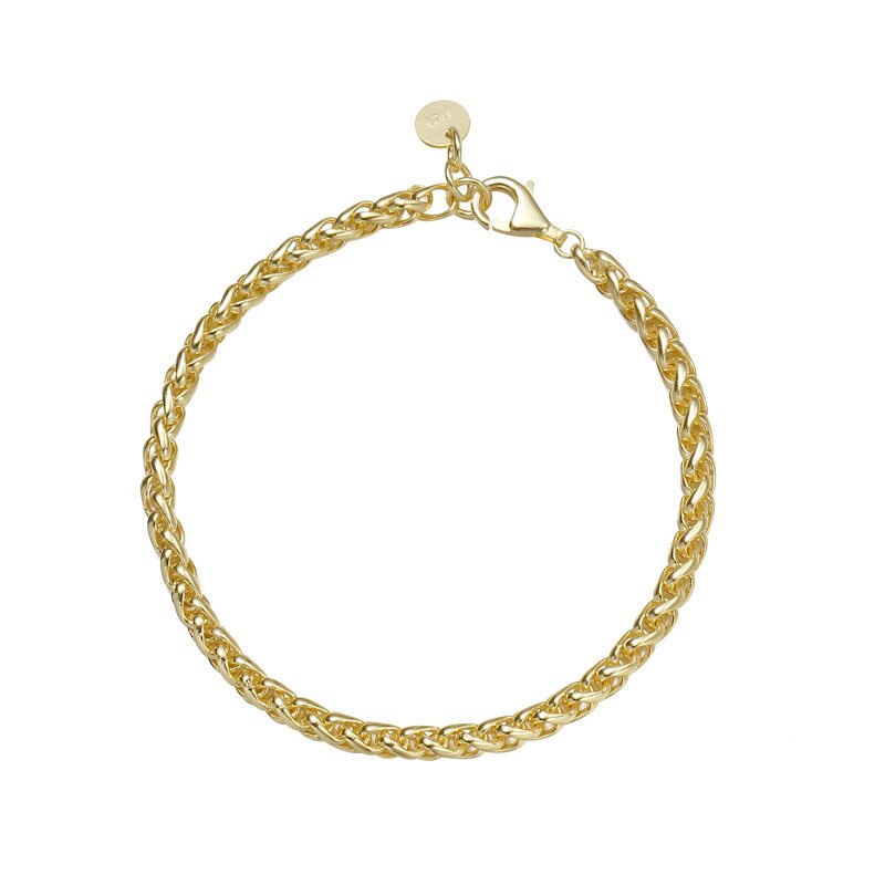 Amberta Sieraden - Echt 925 Sterling Zilver Armband - Slang