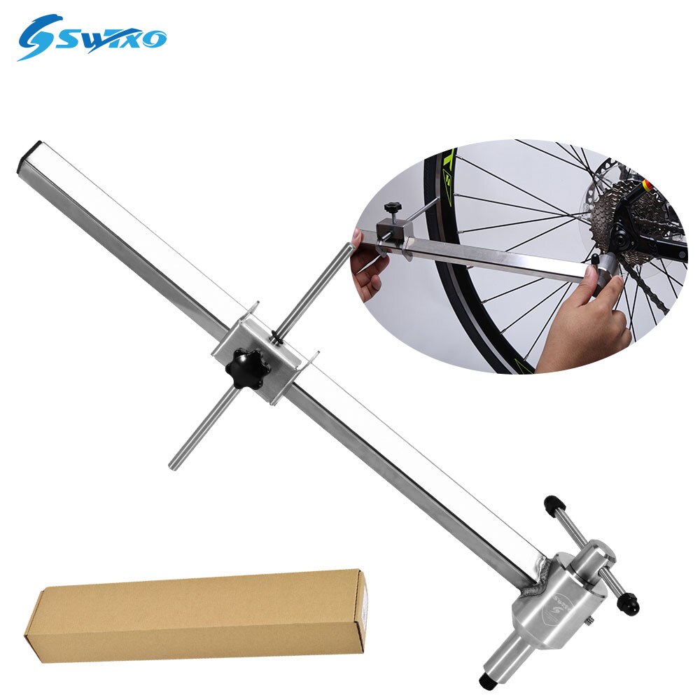 SWTXO Kit Bicycle Derailleur Hanger Alignment Tool for Mountain Road Bike 20-29'' Wheel: Silver Hanger Tool
