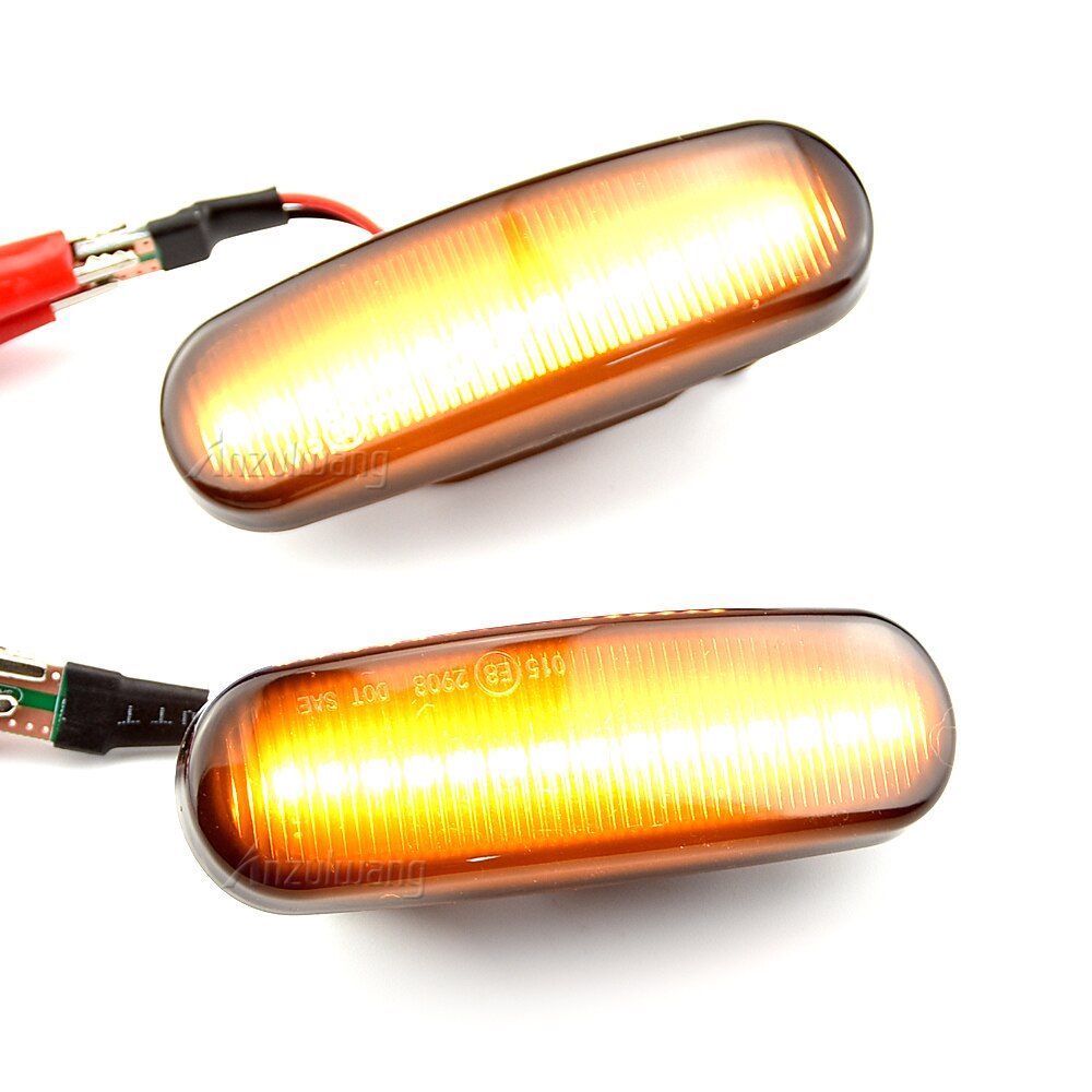 2Pcs Voor Fiat Panda 169 Grande Punto Inkl. Evo Doblo Fiorino Linea Idee Dynamische Led Side Marker Light Repeater Lamp