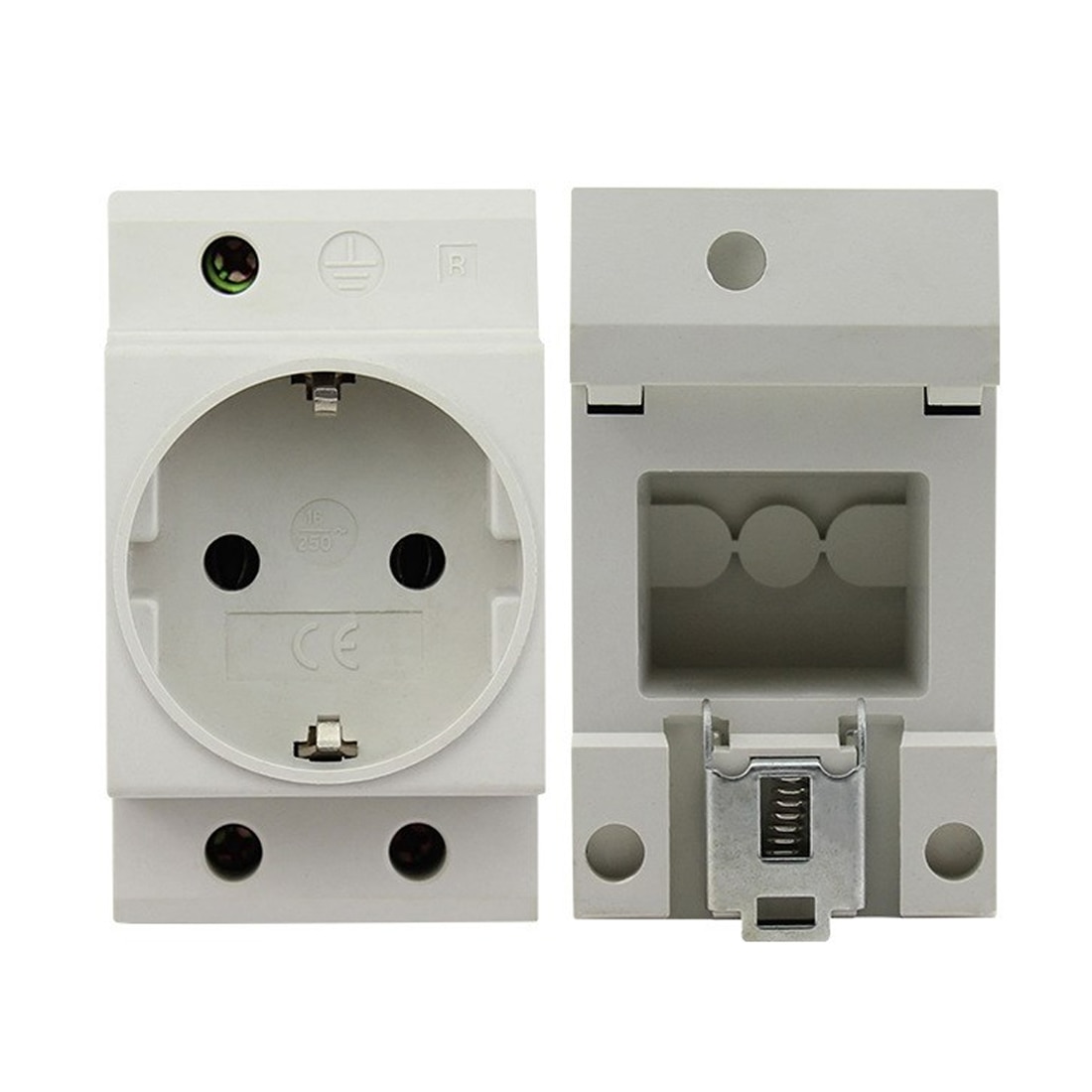 EU Type 35mm Wall Power Socket PC Panel Electrical Plug Electrical Outlet AC Power Socket 16A 250V