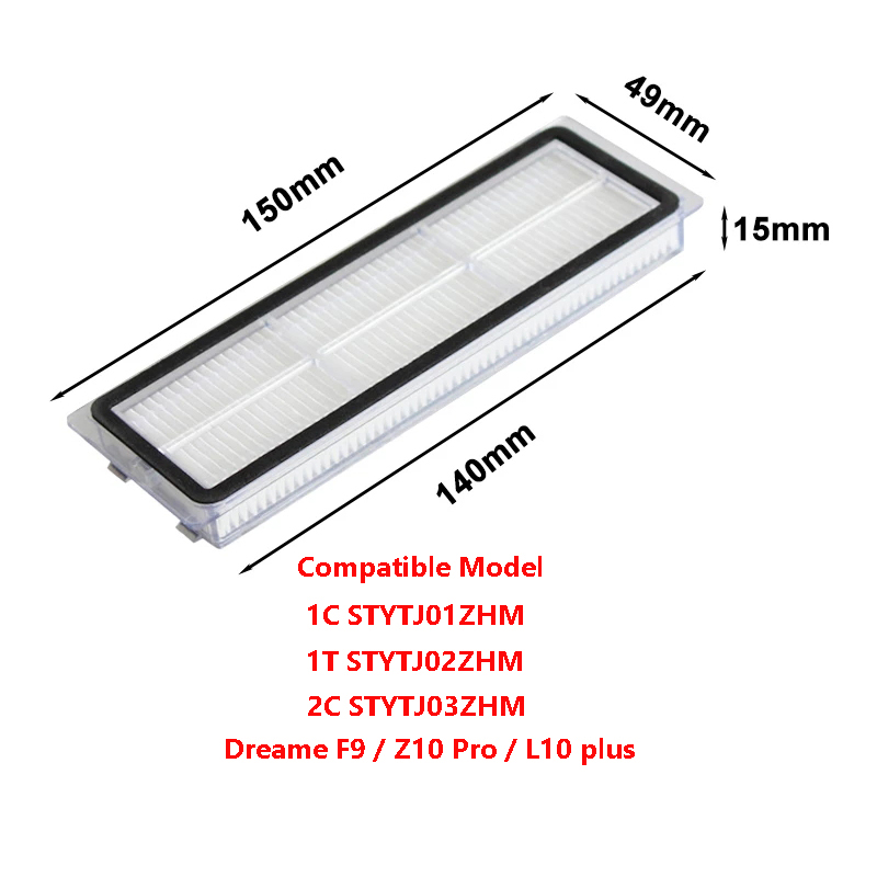Accesorios para aspiradora Dreame bot Z10 Pro / L10 PLUS XiaoMi Mijia STYTJ05ZHM, Robot vacío automático, cepillo principal/lateral, filtro
