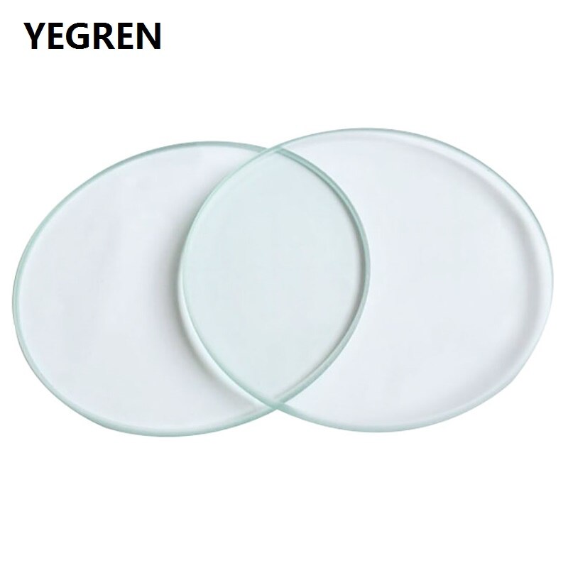 Diamètre 95 mm 100 mm panneau de travail Transparent verre clair étape de travail fond rond plaque de spécimen pour Microscope stéréo