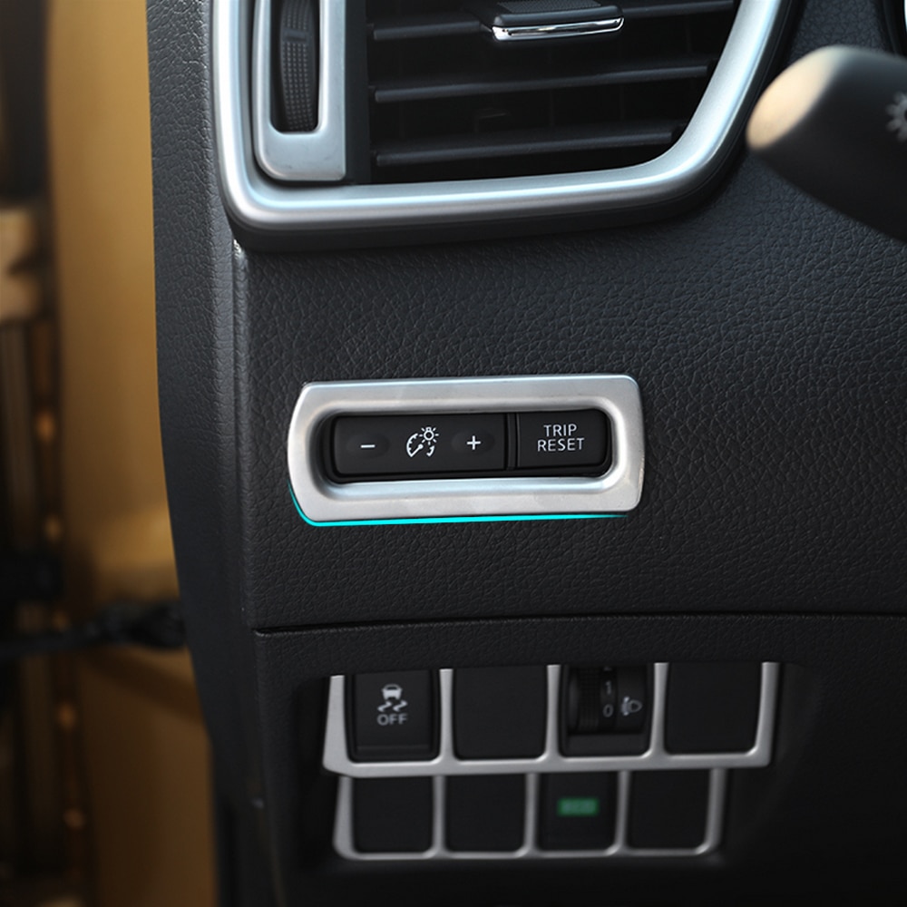 Stainless Steel Dashboard Odometer Button Switch Cover For Nissan Qashqai J11 + X-TRAIL Xtrail T32 + Trim Accessories