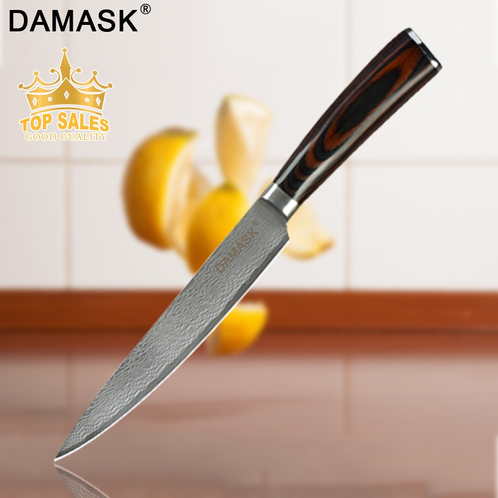 DAMAST Japan VG10 Damascus Staal Koksmes Japanse Keuken Mes Professionele Gyutou Hoge Hardheid G10 Handvat Vlees Cleaver