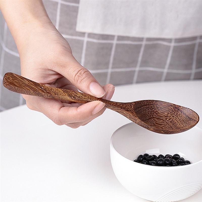 4 pezzi in stile giapponese cucchiaio di riso in legno spatola manico lungo zuppa palette mestolo Catering cucina utensili da cucina stoviglie