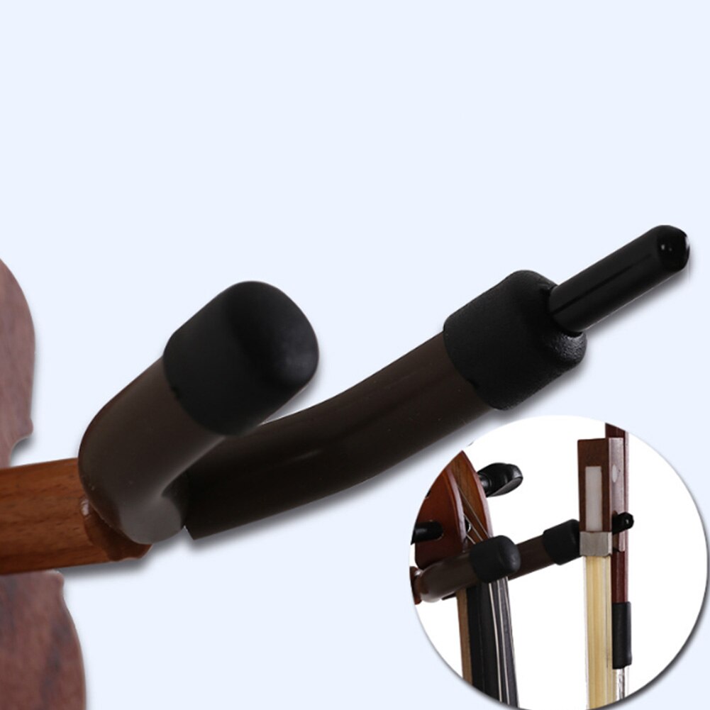 Musikalsk tilbehør stativ bøjle violin del ukulele stativ hjemme let at bruge delikat træ væg krog beskyttende montering fast bratsch
