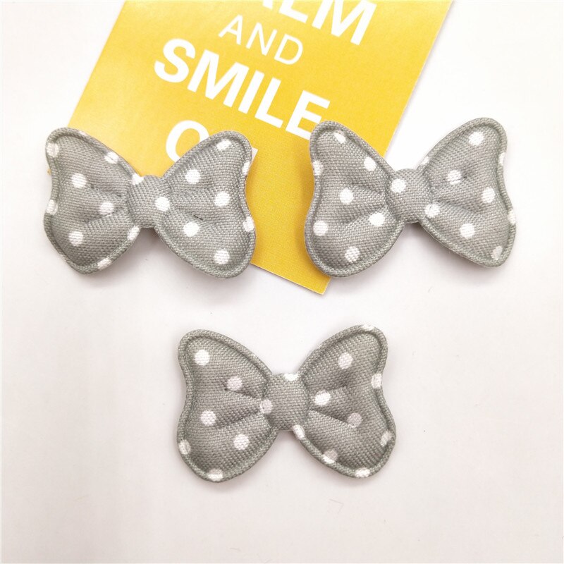 72 stks/partij 3.9*2.5 cm Strik Padded Applicaties voor DIY Kleding Naaien Leveringen DIY Haar Boog Decoratie: 8