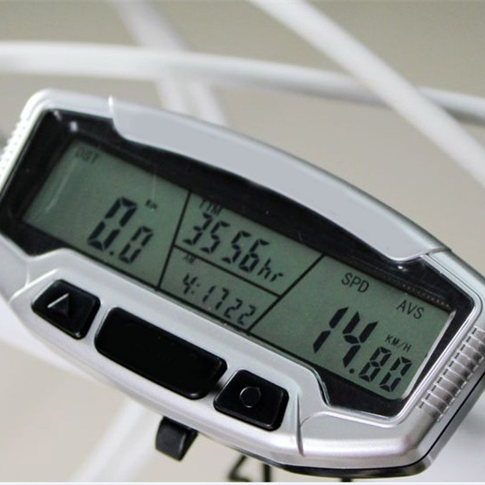 Digital LCD Road Bike Speedometer Backlight Stopwatch Odometer Waterproof Cycling Speedometer Bicycle Accessories &T8