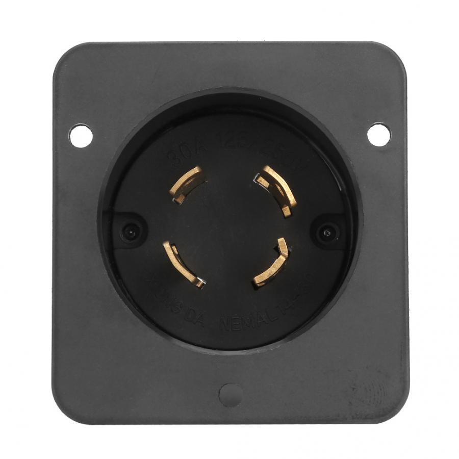 4-Hole US Socket Plug 30A 125V-250V UL Listed Industrial Generator Plug Electrical Socket L14-30C