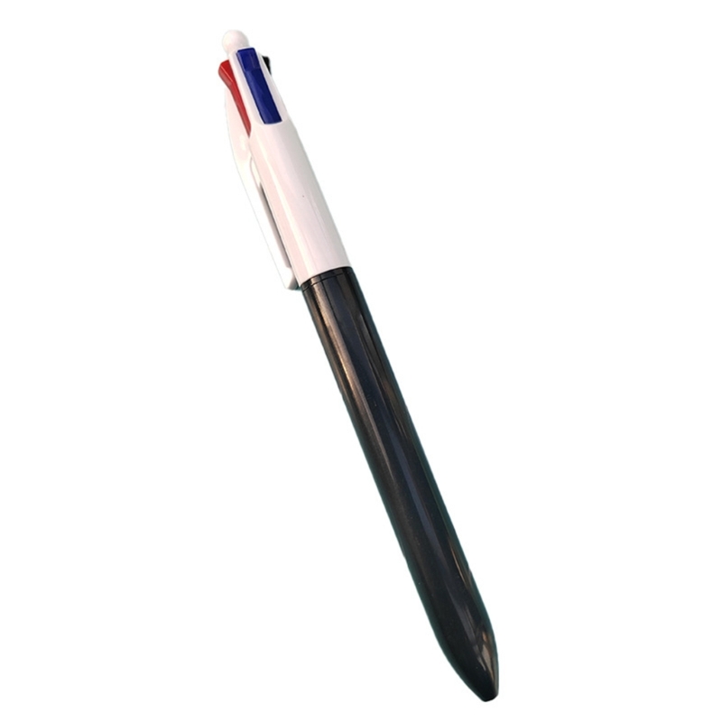 5 Stück mehrfarbiger Kugelschreiber, mehrfarbiger Stift, 4 Farben in 1, einziehbarer Kugelschreiber für freundlicher, Studenten,