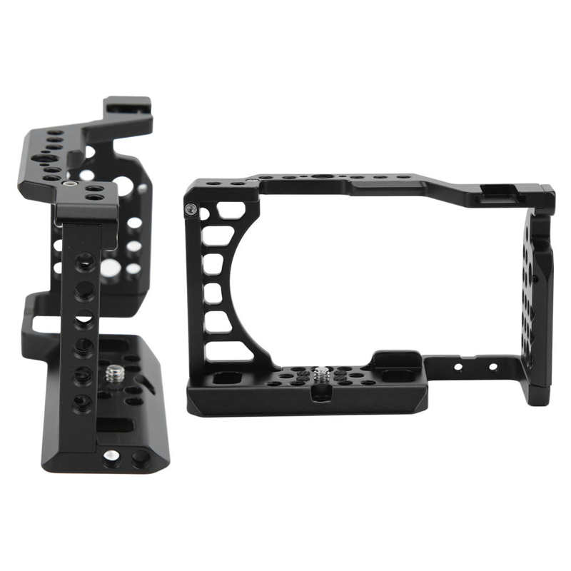 Camera Cage Rig Koude Schoen Ondersteunt Metalen Camera Kooi Voor Sony A6400 Camera