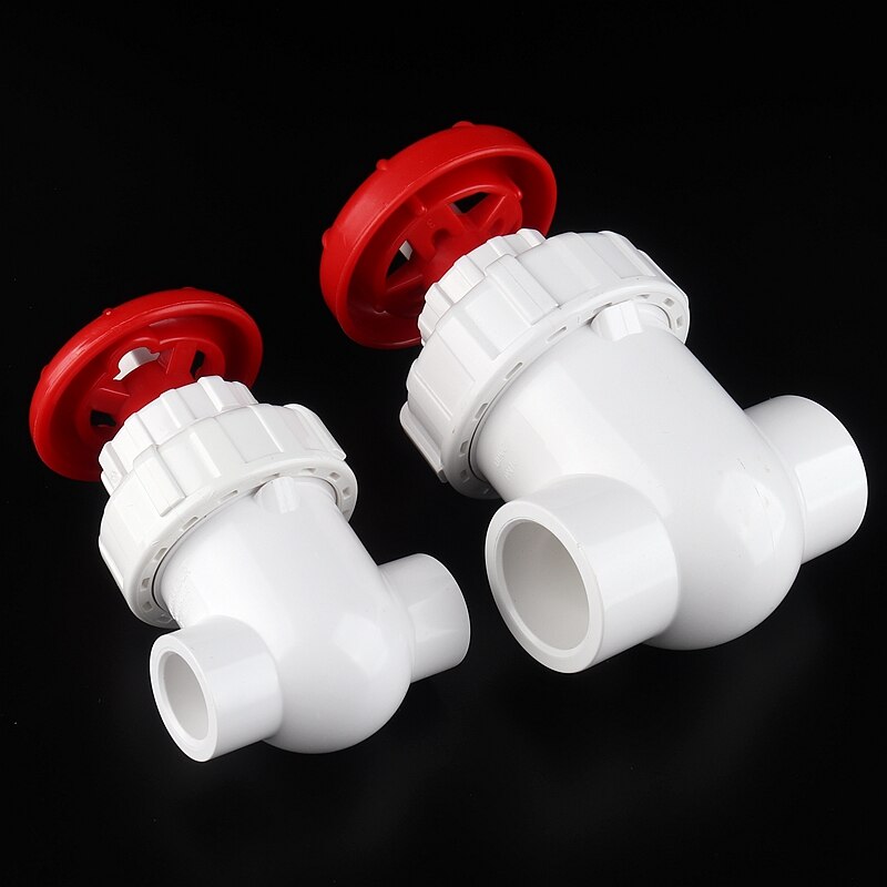 I.D. 20~63mm PVC Pipe Gate Valve Precision Flow Control Sluice Switch Garden Irrigation Aquarium Fish Tank Joint
