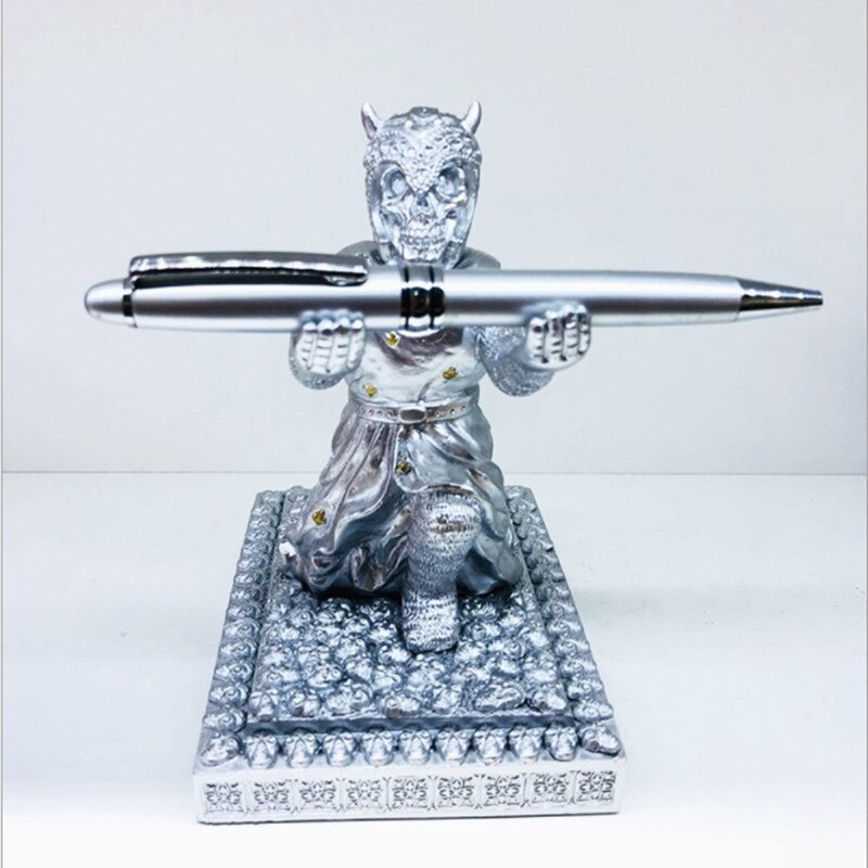 Organizer Pen Holder Accessory Executive Knight Stander For Man Office Desk