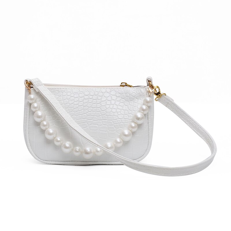 Pu-leren schoudertassen met krokodillenmotief in peervorm voor dames, zomerse crossbodytassen, reistassen voor dames