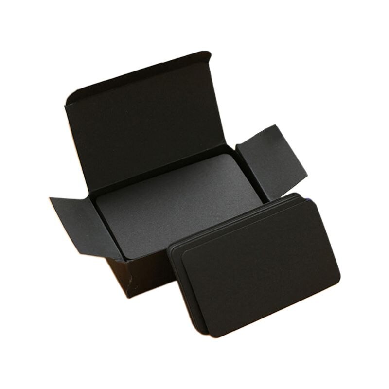 100 Pieces Yellow Cards White Blank Card Christmas Valentine's Day DIY Paper Box G6DD: BK