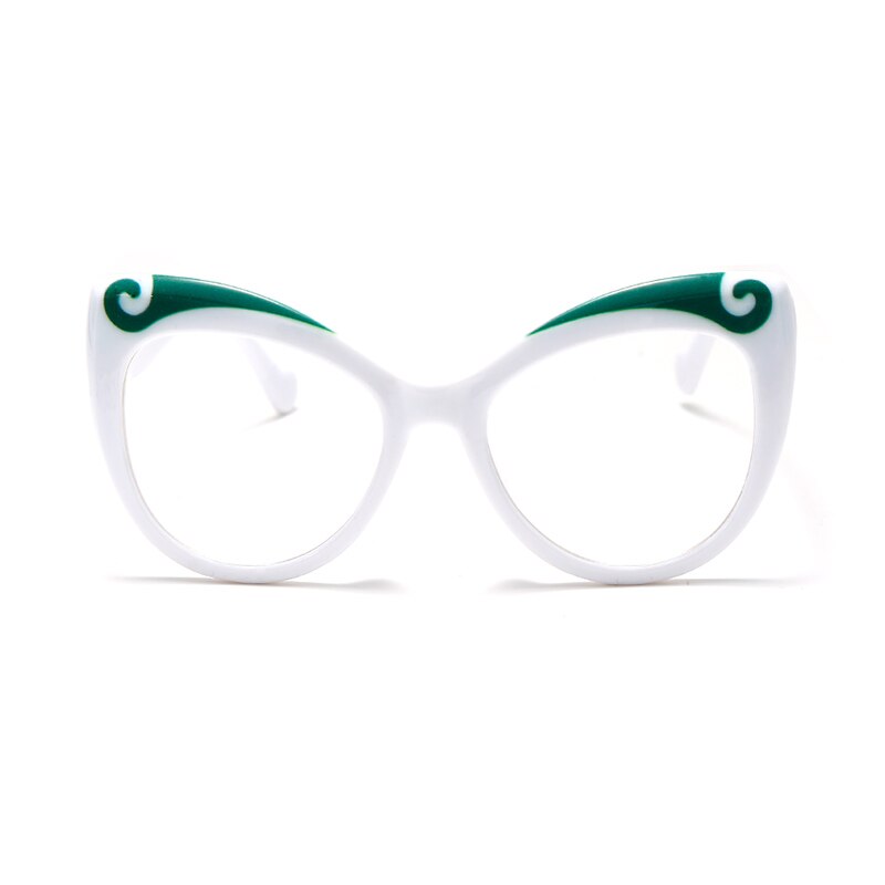 Monture de lunettes œil de chat pour femmes, monture de lunettes optiques, Anti-bleu, pour hommes, lunettes à verres transparents: 1