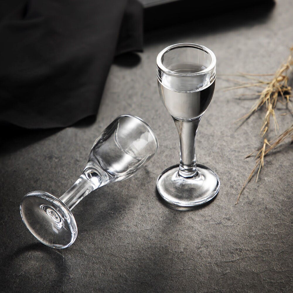 6 Pieces 10ml Chinese Style Crystal Glass Small Wine Cup Wine Goblet