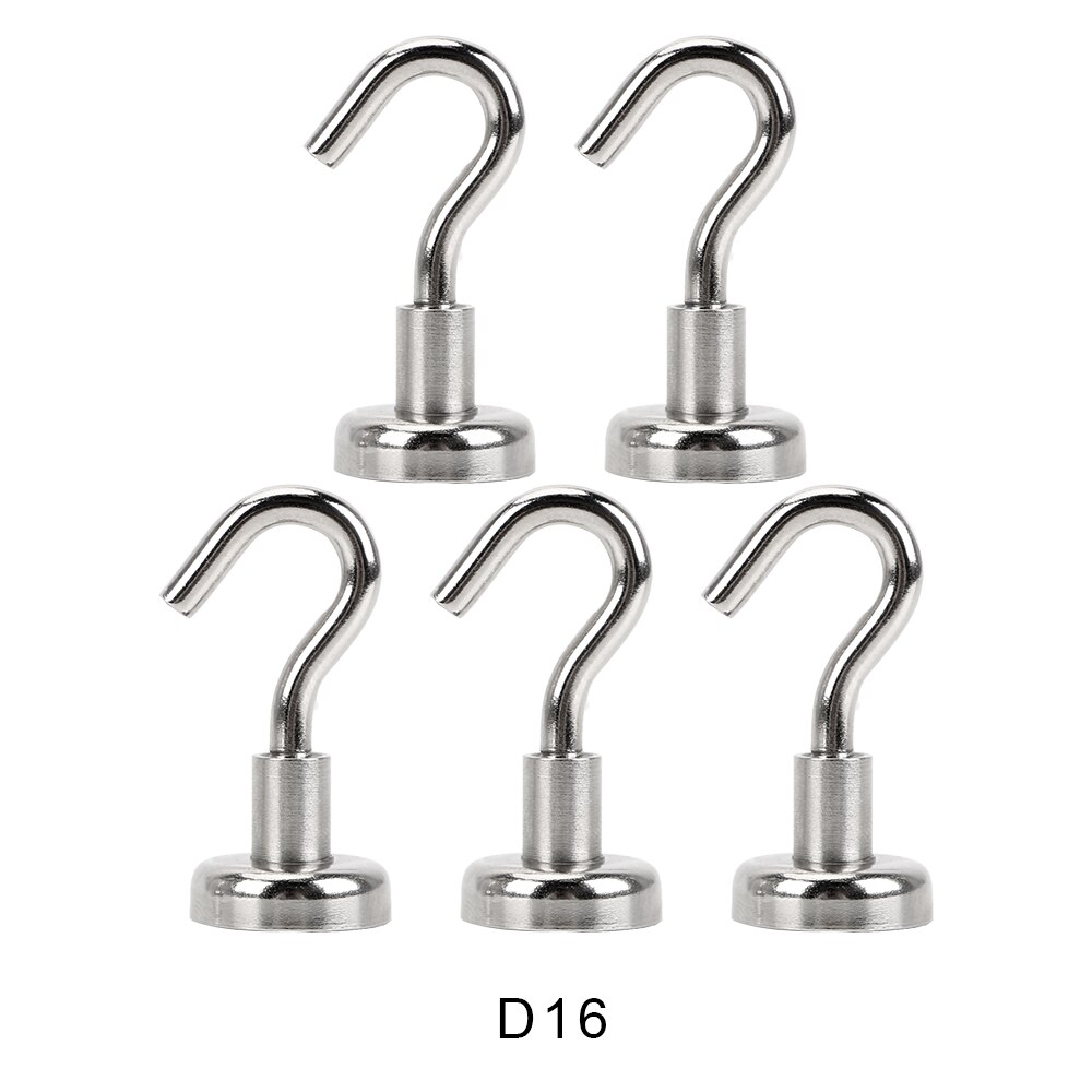 NICEYARD 5 pcs Wall Storage Hooks Surfaces Not Scratch Organization Magnetic Hooks Super Suction For Home Kitchen Refrigerator