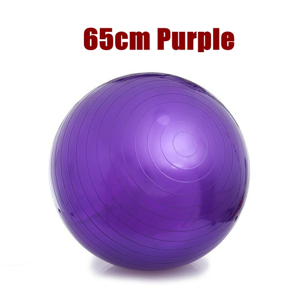 55Cm 65Cm 75Cm Yoga Bal Pvc Verdikking Fitness Bal Yoga Bal Pilates Bal: 65cm Purple