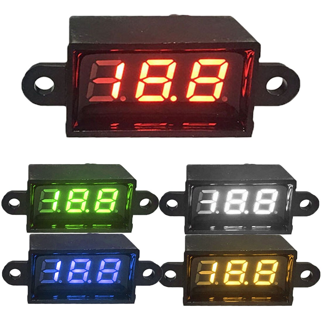 Waterdicht 0.28 Dc 3.5-30V Mini Digitale Led Voltmeter Volt Meter 12V Auto Moto Range Dc 3.50-30.0V Auto Elektrische Spanning Ampèremeter