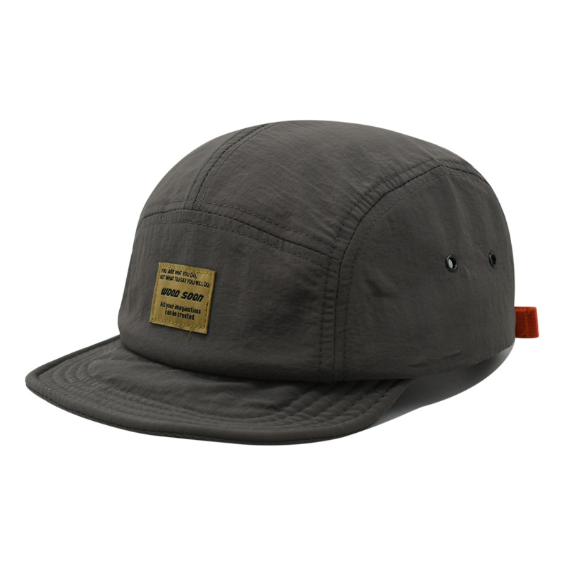 Gorra de pico de pato de ala corta, sombrero Retro versátil para el sol, gorra de béisbol suave de verano: Blanco