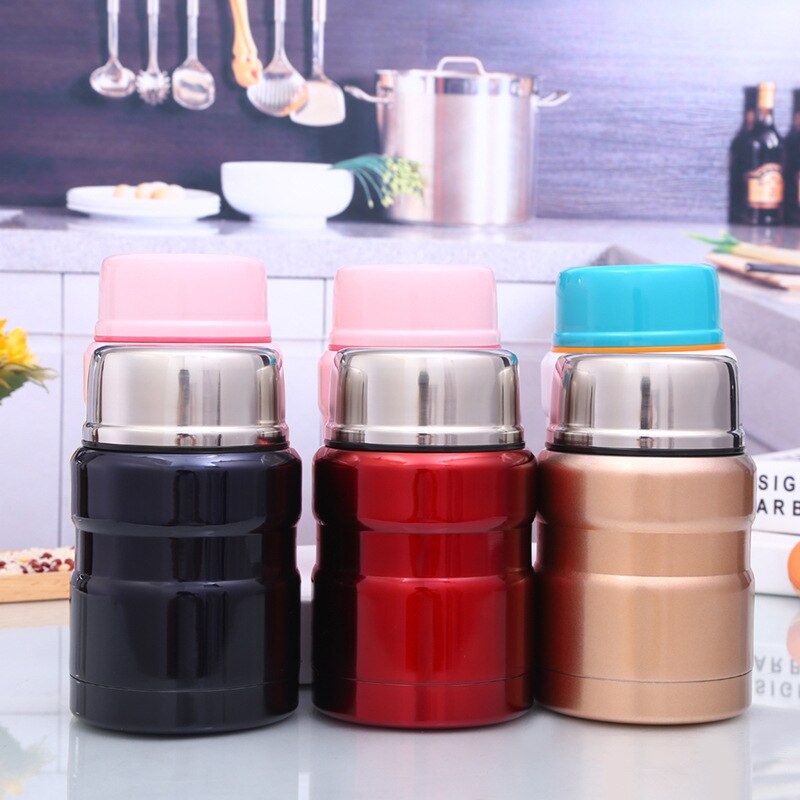 Insulated Lunch Box Soup Holder Stainless Steel Portable Food Container Picnic School Office Soup Cup Thermos Kitchen Cocina