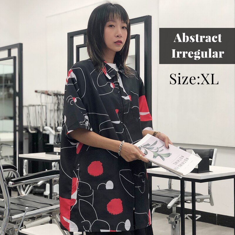 Ropa de trabajo impermeable para tienda de mascotas, uniforme de cosmetología, estilista de salón , capa de peluquería con cremallera, belleza G0831: Plata