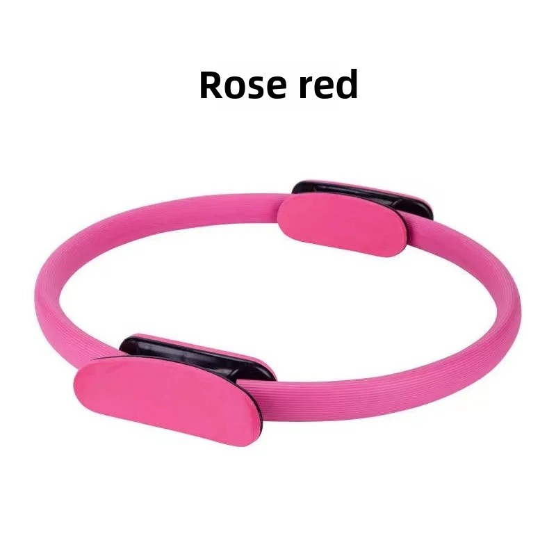 Pilates Ring Yoga Fitness Leg Slimming Magic Circle Crescent Handle Body Shaping Multifunctional Clamp Leg Device: black