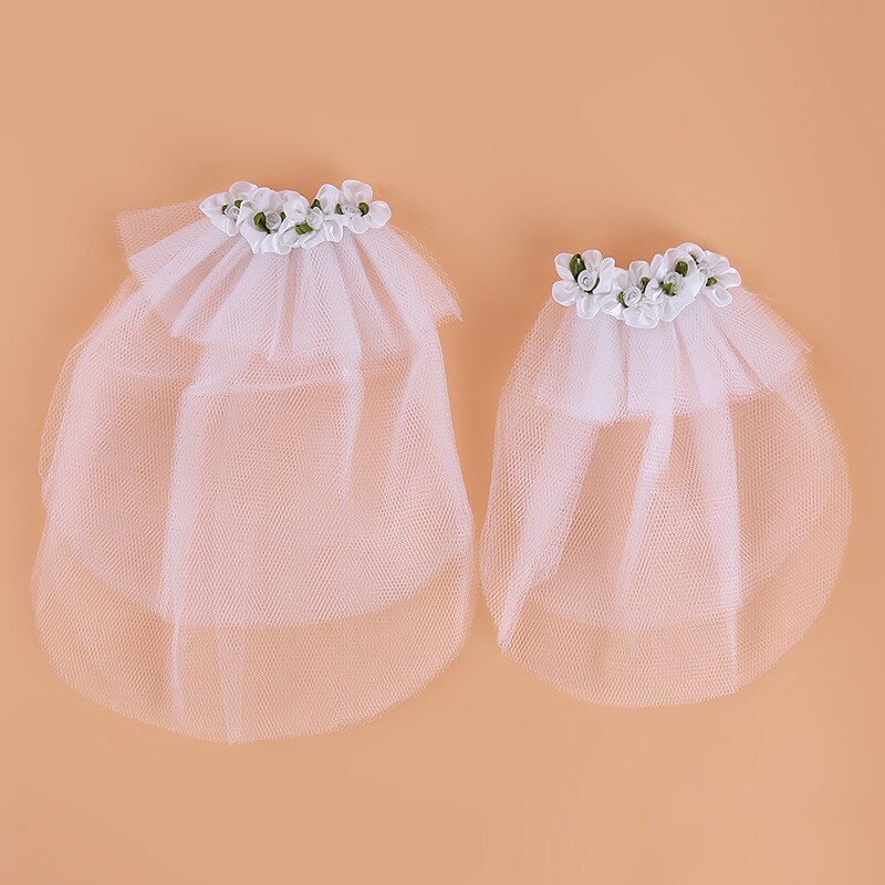 Honden Bruids Haar Bloem Hond Bruiloft Sluier Hoofdtooi Huisdier Bruiloft Accessoires Pet Wedding Tiara Kleine Hond