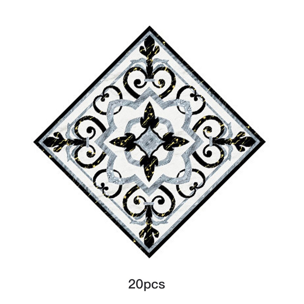 PVC Self Adhesive Ceramic Tile Sticker Waterproof Wall Sticker Art Diagonal Floor Stickers Kitchen House Decoration: 06