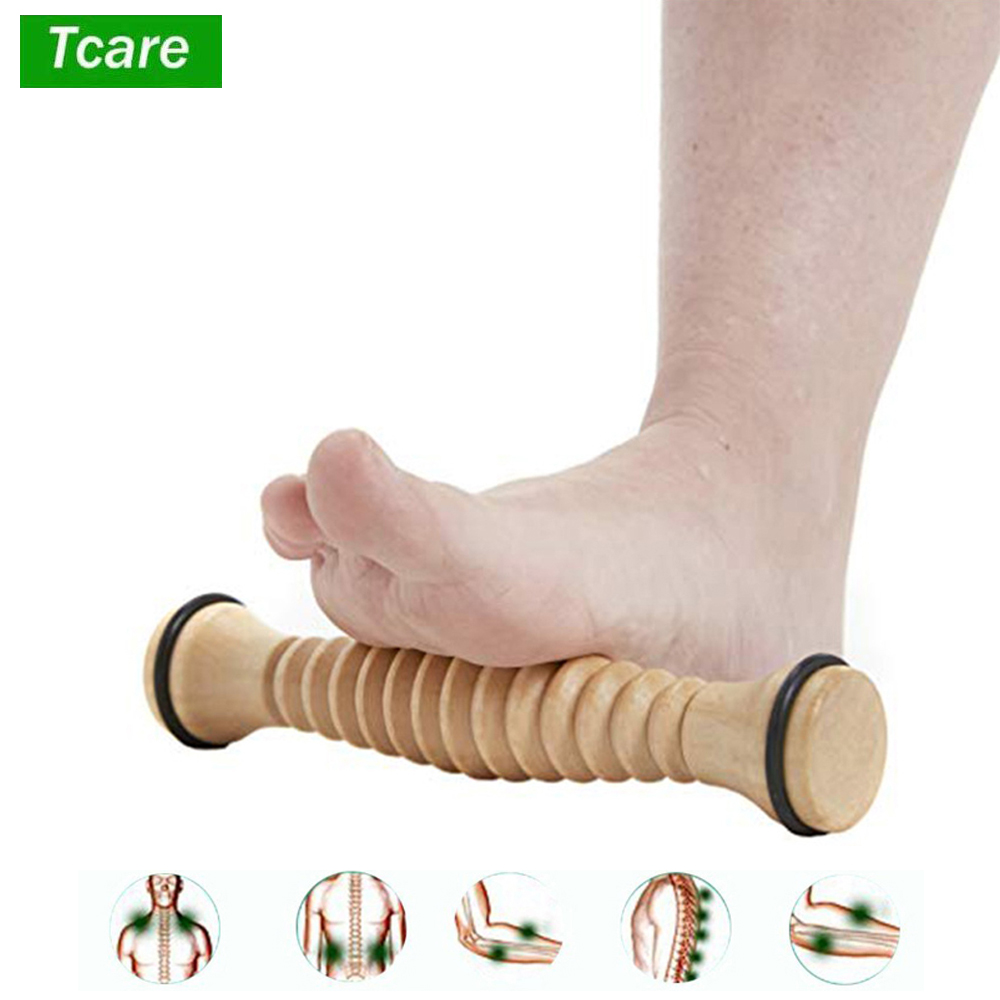 Tcare Neue Holz Fuß Massage Roller für Plantarfasziitis Relief Tiefe Gewebe Massage Werkzeug Stress Relief Fuß Arch Schmerzen Schmerzen