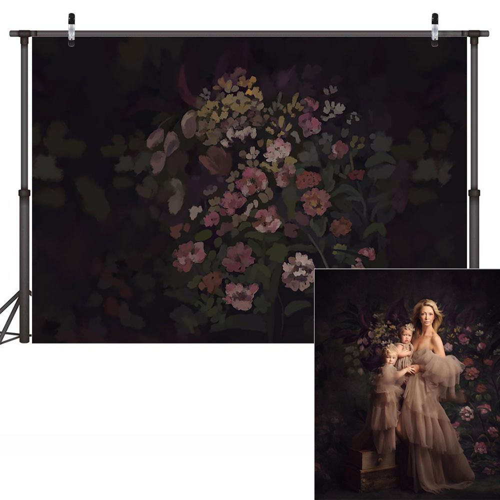 Blumenmalerei, porträtfotografie, hintergrund, fotostudio, Jahrgang-blumen, babyparty, kunst, fotohintergrund, geburtstag, fototermin