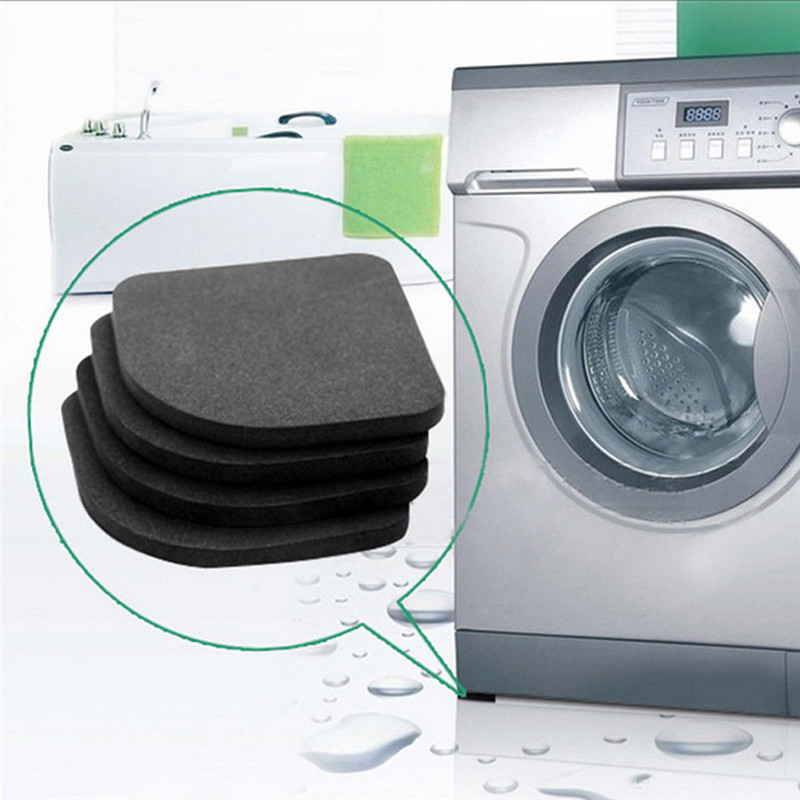 4 stk vaskemaskine anti vibrationspude stødsikker skridsikker fodfødder