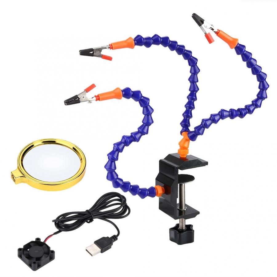 3 Arms Adjustable Soldering Station Table Clip Soldering Station for Electronics Repair Welding Solder Station DIY Repairing