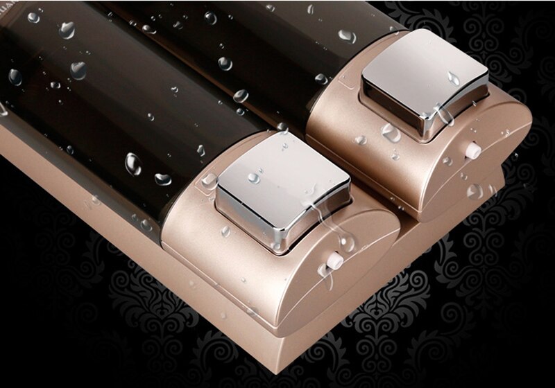 Veggmontert manuell såpedispenser sanitizer flaske sjampo flaske dårlig flytende boks baderomsutstyr maskinvare