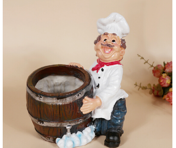 Resin wine rack brothers chef table wine bottle decor decoration two size to select A2050