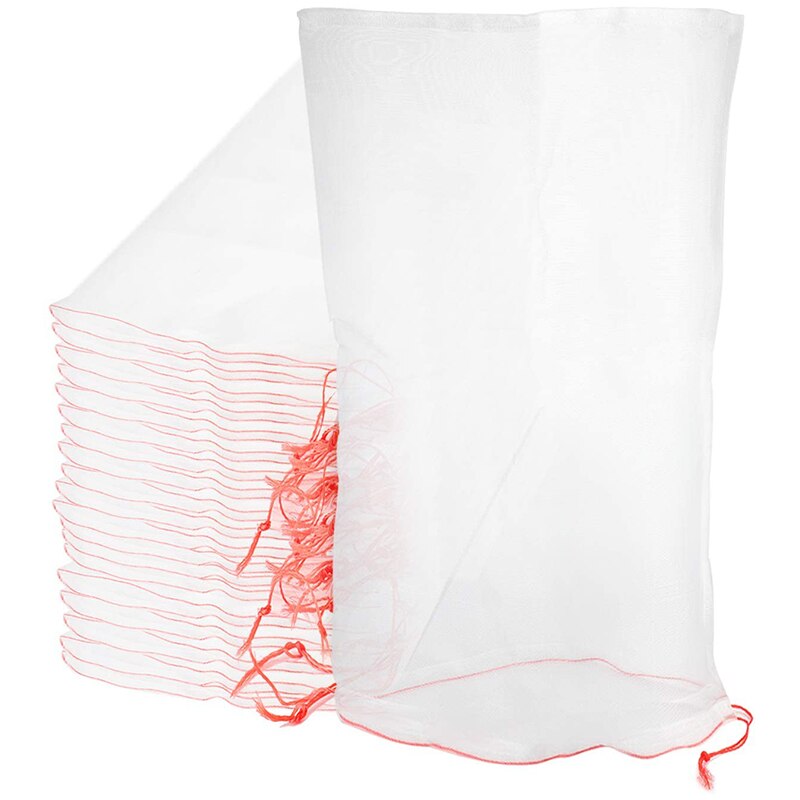 Plant Cover Bags, 20Pcs 23X15 Inch Watermelon Protection Bag with Draw String for Garden Yard Tomatoes Tree Young Plants: Default Title