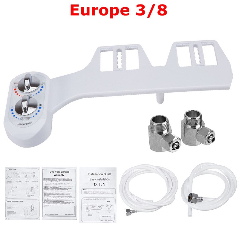 Badkamer Koud/Warm Water Toilet Verse Waternevel Non Elektrische Bidet Toilet Seat Attachment Enkele Zelfreinigende Nozzle