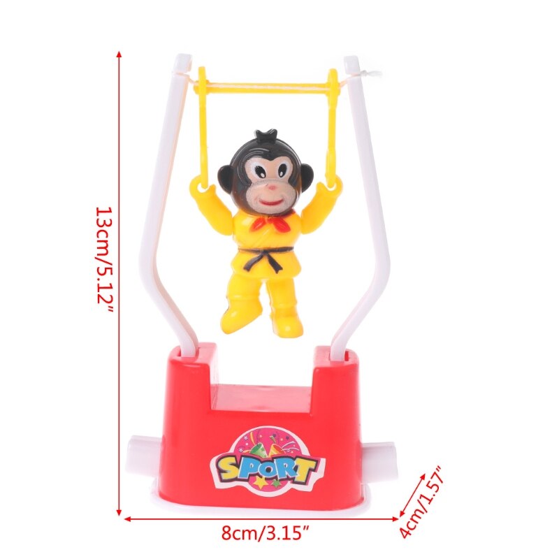 Novedad mono Animal juguetes de gimnasia artísticos dibujos animados viento juguete niños juguete