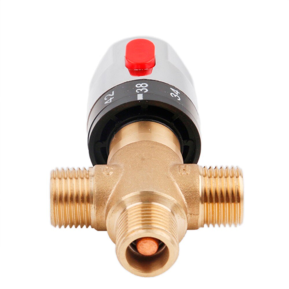 Dn15 G1 2 Brass Thermostatic Mixing Valve Andcold Water Shower Solar Water Heater Valve Water