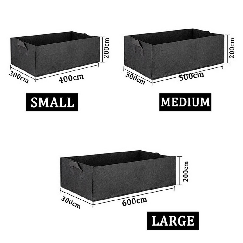Fabric Raised Garden Bed Square Garden Flower Grow Bag Vegetable Planting Bag Planter Pot With Handles For Plants Flower